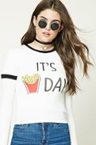 Forever21 Its Fry Day Ringer Tee