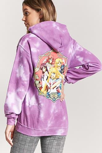 Forever21 Sailor Moon Tie-dye Pullover Hoodie
