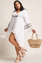 Forever21 Plus Size Embroidered Surplice Tunic
