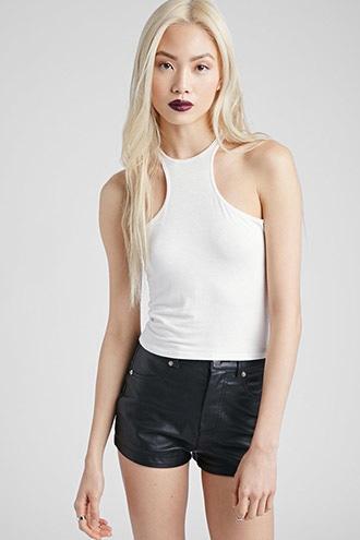 Forever21 Cropped Double-racer Tank