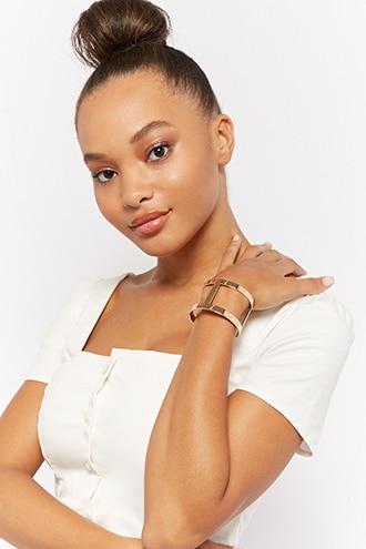 Forever21 Metal Cutout Cuff