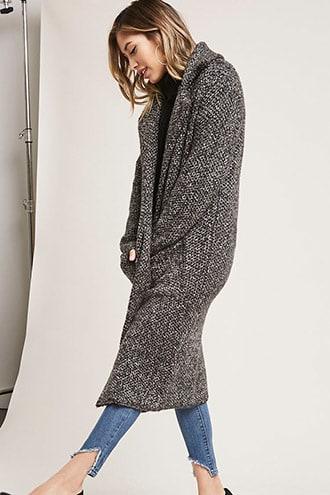 Forever21 Open-front Longline Coat