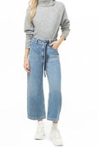 Forever21 Cropped Wide-leg Jeans