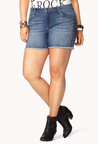 Forever21 Studded Denim Cut Offs