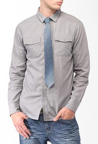 21 Men Snap Button Shirt
