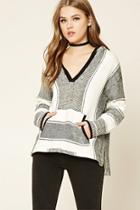 Forever21 Contrast Striped Pullover