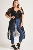 Forever21 Plus Size Eyelash Lace Kimono