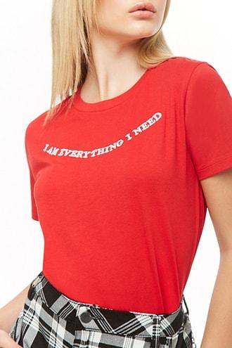 Forever21 I Am Everything I Need Graphic Tee