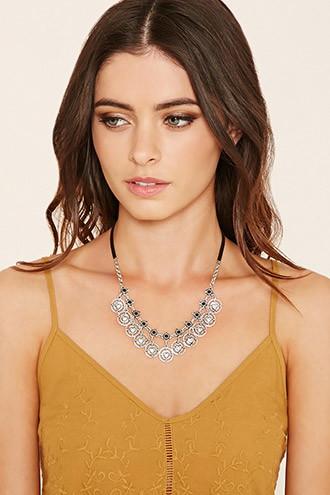 Forever21 Burnished Heart Charm Necklace