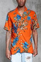 Forever21 Tropical Print Hawaiian Shirt
