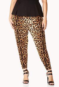 Forever21 Run Wild Leopard Harem Pants
