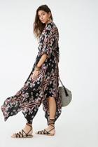 Forever21 Geo Floral Print Maxi Dress