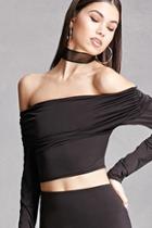 Forever21 Cropped Off-the-shoulder Top