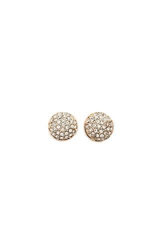 Forever21 Rhinestone Dome Stud Earrings