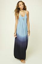 Forever21 Women's  Boho Me Geo Strap Maxi Dress