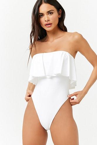 Forever21 Flounce One-piece Swimsuit