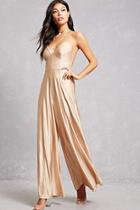 Forever21 Metallic Strappy Jumpsuit