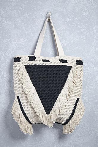 Forever21 Fringed Crochet Bag