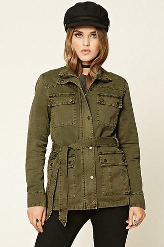 Forever21 Button-front Utility Jacket