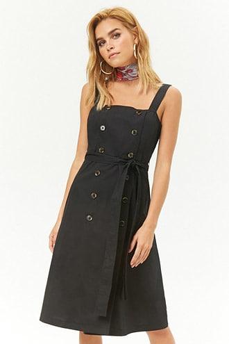 Forever21 Double-breasted Midi Dress