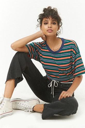Forever21 Raw-cut Flare Jeans