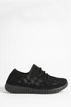 Forever21 Qupid Knit Low-top Tennis Shoes