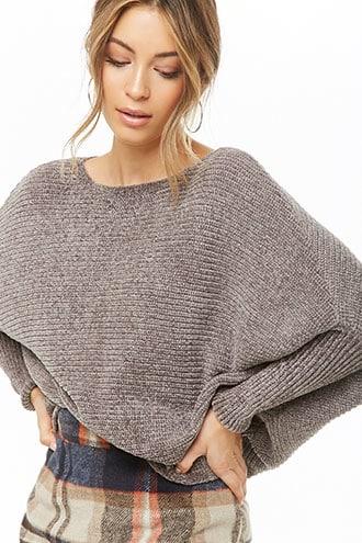 Forever21 Ribbed Chenille Dolman Sweater