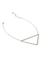 Forever21 Triangle Cutout Pendant Necklace