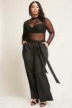 Forever21 Plus Size Self-tie Palazzo Pants