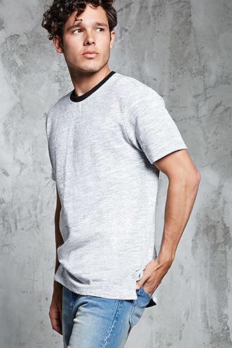 Forever21 French Terry Crew Neck Tee