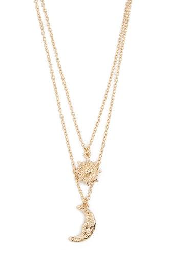 Forever21 Sun & Moon Pendant Necklace