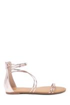 Forever21 Qupid Strappy Metallic Sandals