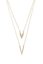 Forever21 V Pendant Necklace Set