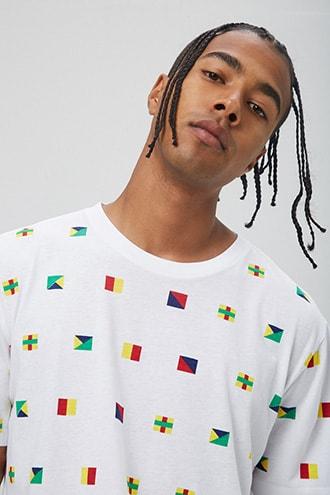 Forever21 Flag Print Tee
