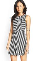 Forever21 Chevron Striped Cutout Dress