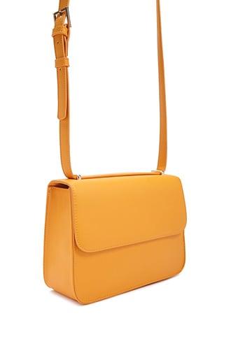 Forever21 Faux Leather Buckle-strap Crossbody