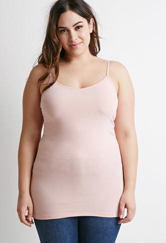 Forever21 Plus Women's Longline Knit Cami