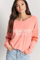 Forever21 Heathered Peachy Keen Graphic Tee
