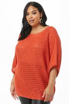 Forever21 Plus Size Sequin Knit Dolman Sweater