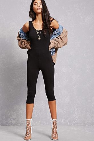 Forever21 Cropped Tank Jumpsuit