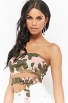 Forever21 Belted Camo Crop Top