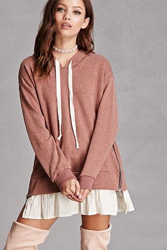 Forever21 Zipper Vent Hoodie