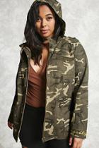 Forever21 Plus Size Camo Patch Jacket