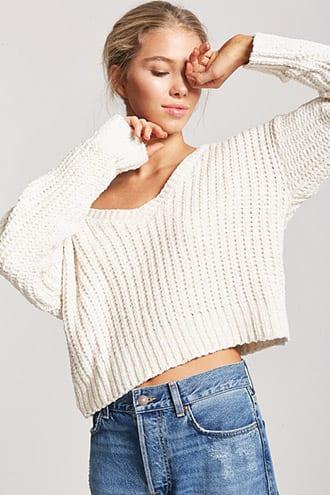 Forever21 Metallic Chenille Sweater