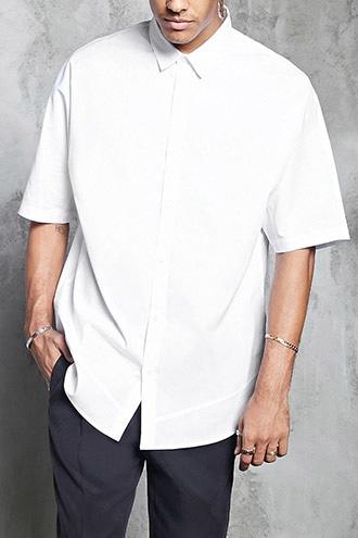 Forever21 Slim-fit Woven Shirt