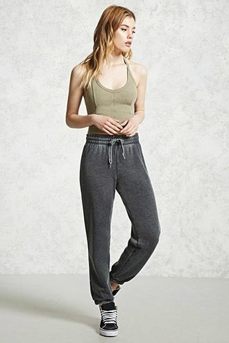 Forever21 Faded Fleece Sweatpants