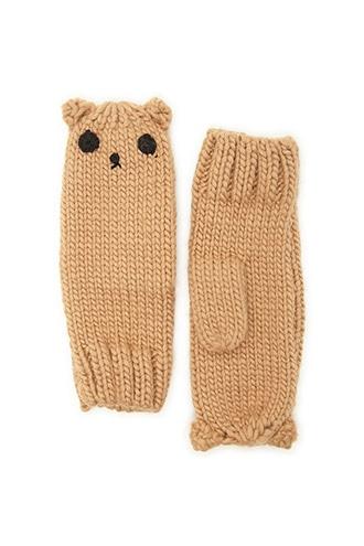Forever21 Women's  Bear Face Mittens
