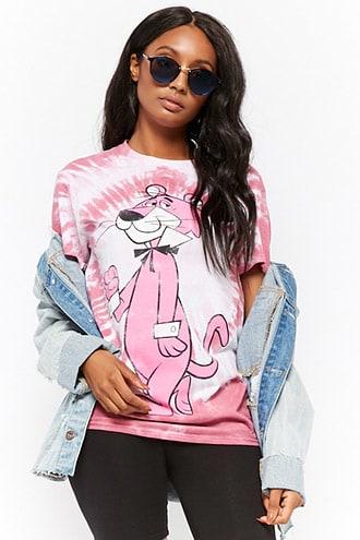 Forever21 Tie-dye Pink Snaglepuss Tee