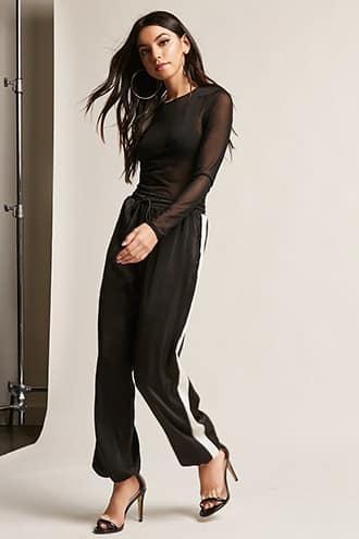 Forever21 Contrast Stripe Joggers
