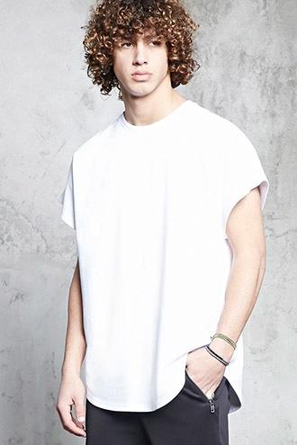 Forever21 Oversized Cap Sleeve Tee